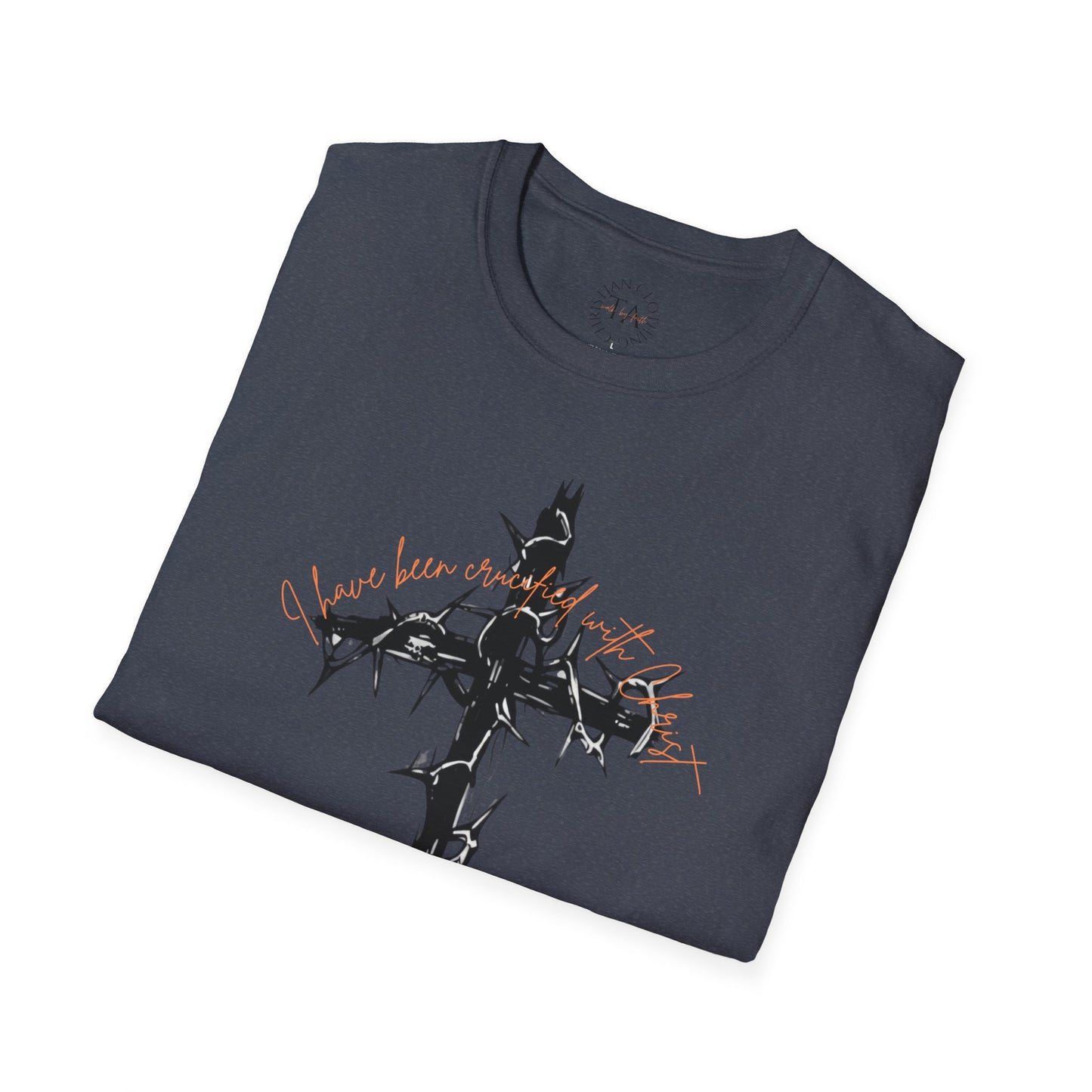 Faith Inspired Christian Cross Unisex T-Shirt - 'I Have Been Crucified with Christ' Design