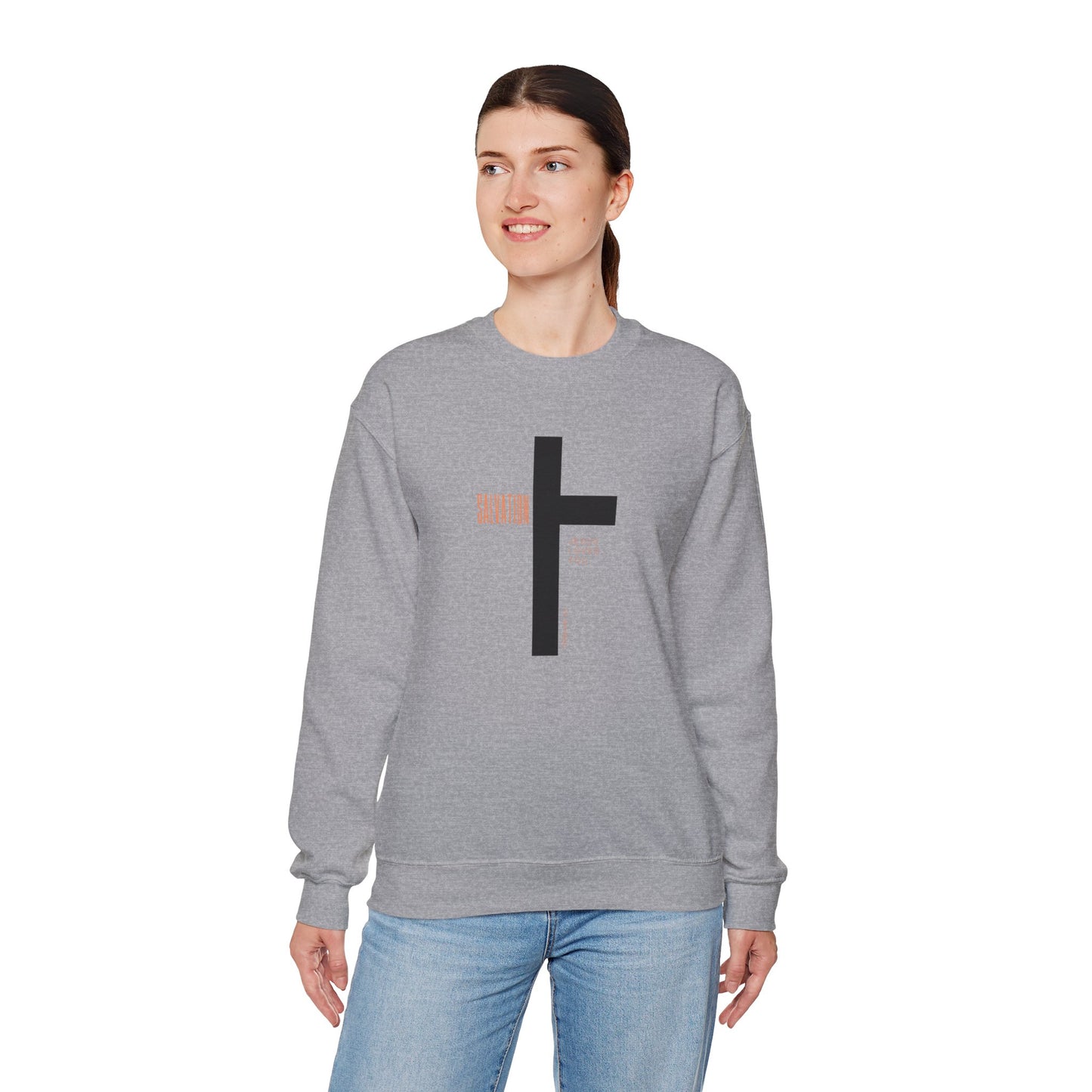 Faith Inspired Salvation Cross Sweatshirt