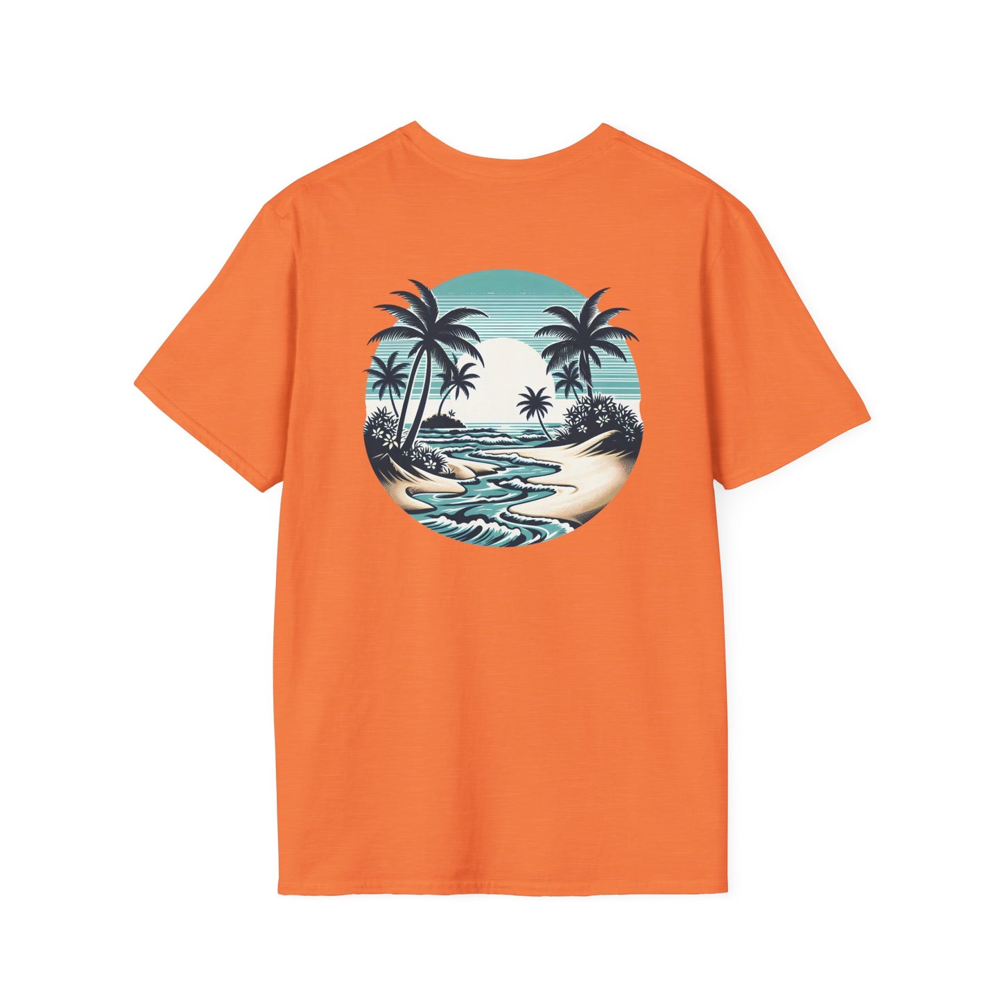 Tropical Vibes T-Shirt - Unisex Softstyle, Beachwear, Summer Fashion, Vacation Tee, Relaxed Fit, Outdoor Events