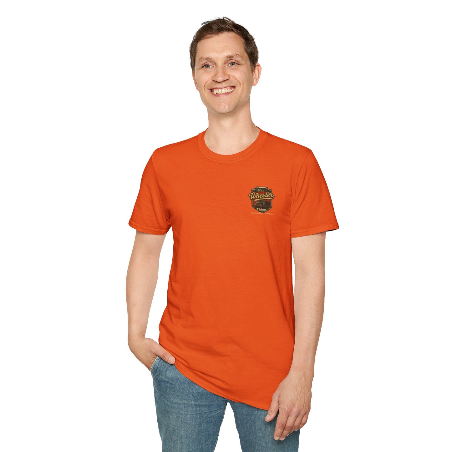 "It's a Wheeler Thing" Unisex Softstyle T-Shirt, Ideal for Truck Lovers, Gifts for Drivers, Casual Wear, Perfect for Birthdays, Father's Day