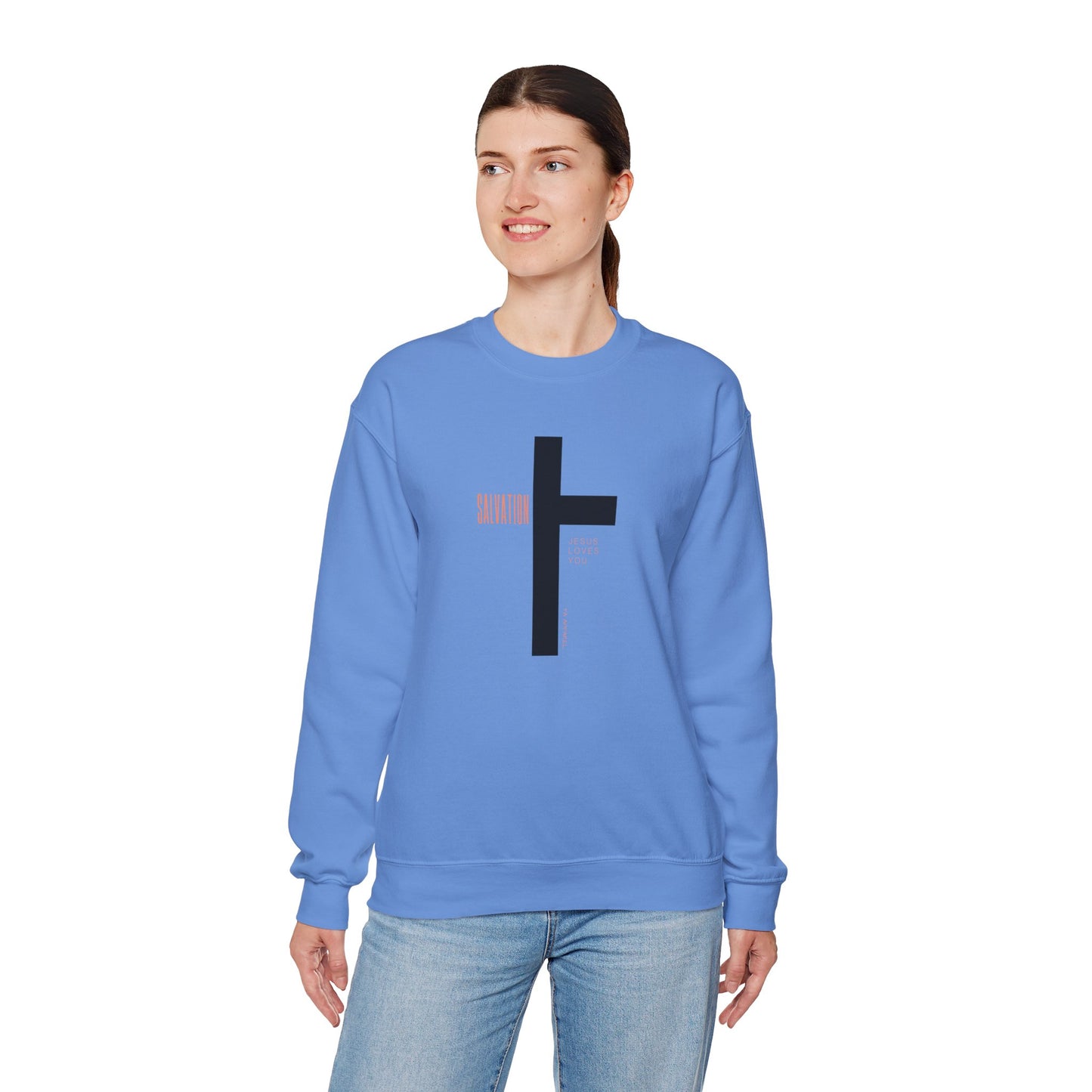 Faith Inspired Salvation Cross Sweatshirt