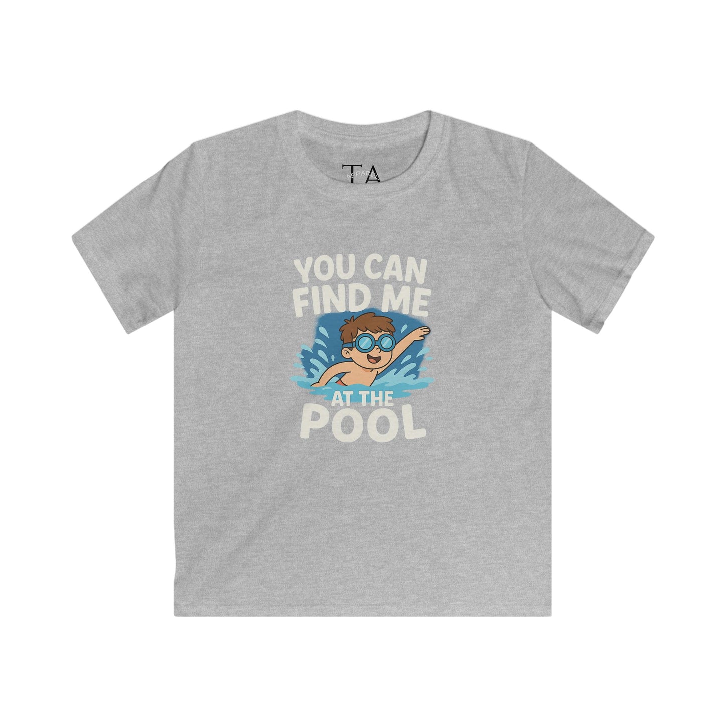 Kids Summer Pool Tee, Fun Tee for Boys, Kids Fashion, Summer Apparel, Pool Party Shirt, Swimwear Gift