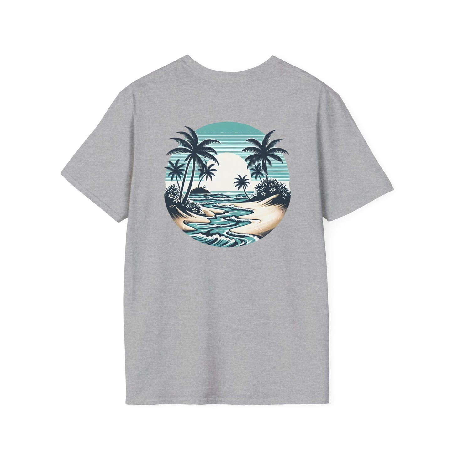 Tropical Vibes T-Shirt - Unisex Softstyle, Beachwear, Summer Fashion, Vacation Tee, Relaxed Fit, Outdoor Events