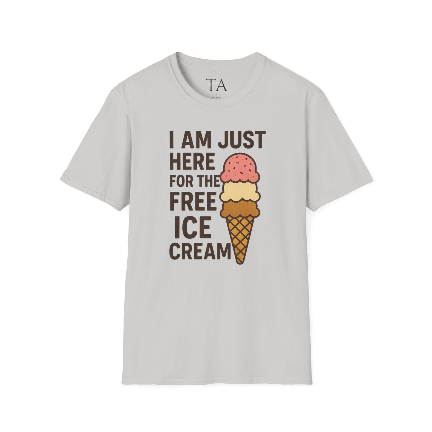 Ice Cream Lover's Unisex T-Shirt, Funny Graphic Tee, Summer Apparel, Sweet Treats Gift, Birthday Humor Shirt
