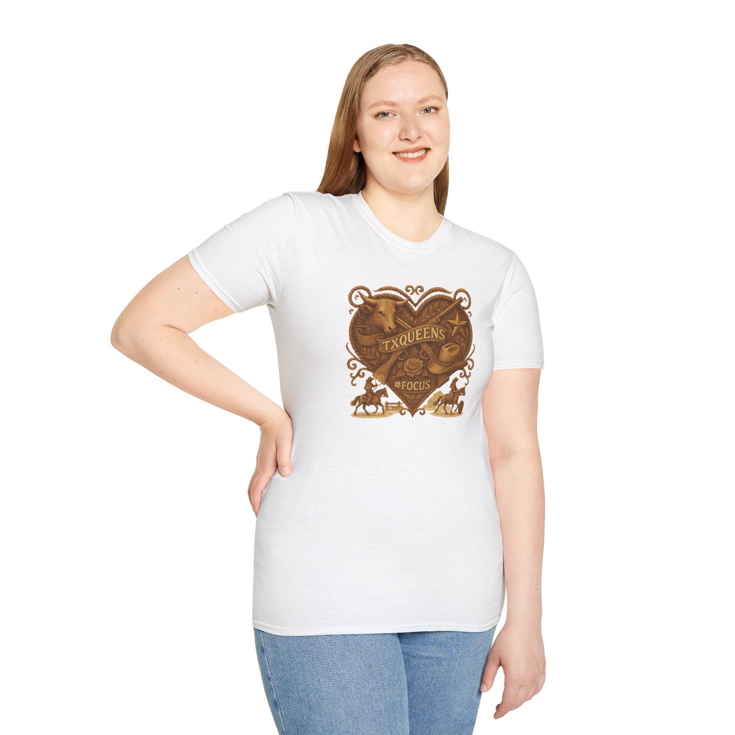 Texas Queens Graphic Tee | Soft Unisex T-Shirt, Trendy Shirt for Women, Cute Gift for Queens, Birthday Celebration, Everyday Style. Women's