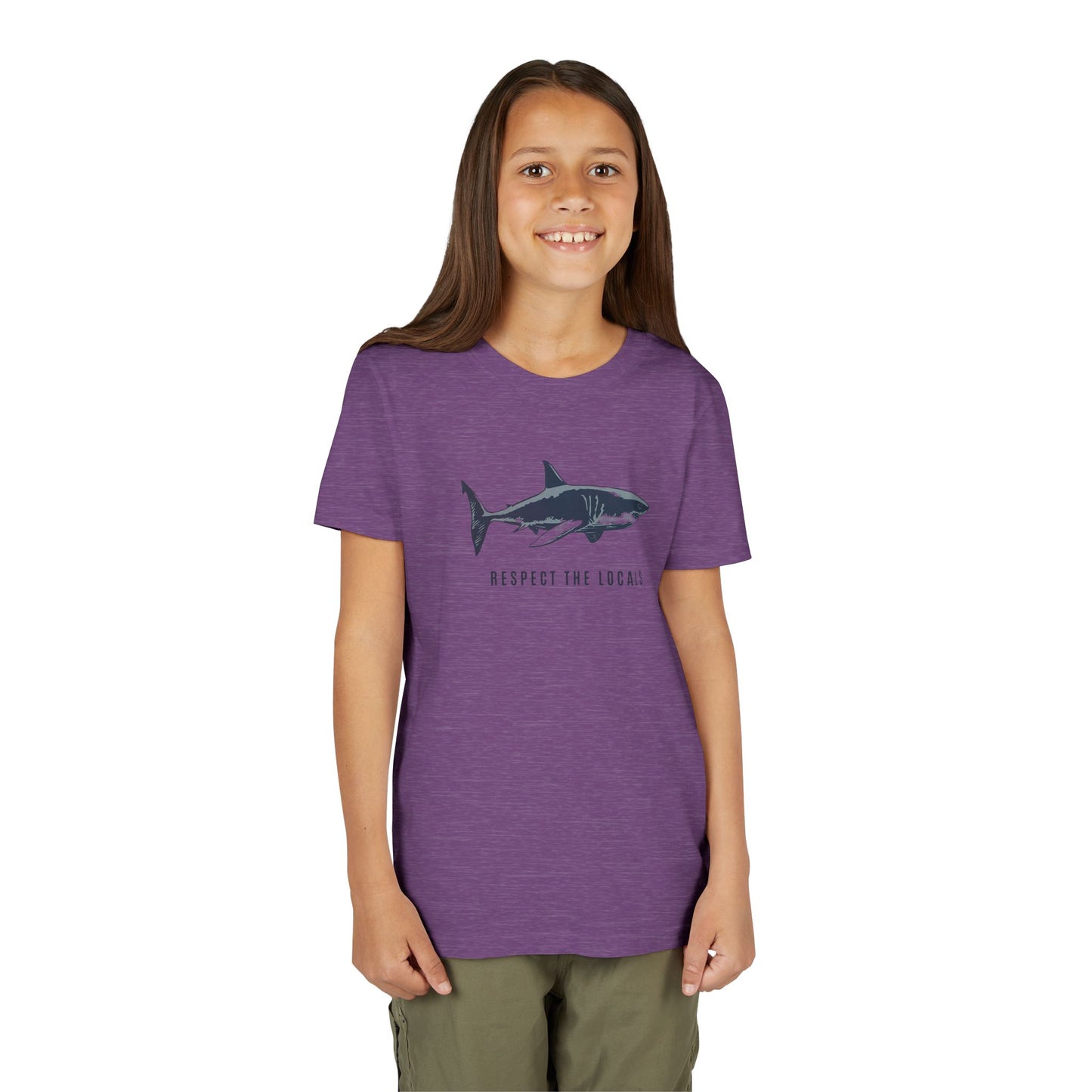Kids Shark Youth Tee | Respect The Locals | Shark Lovers Shirt