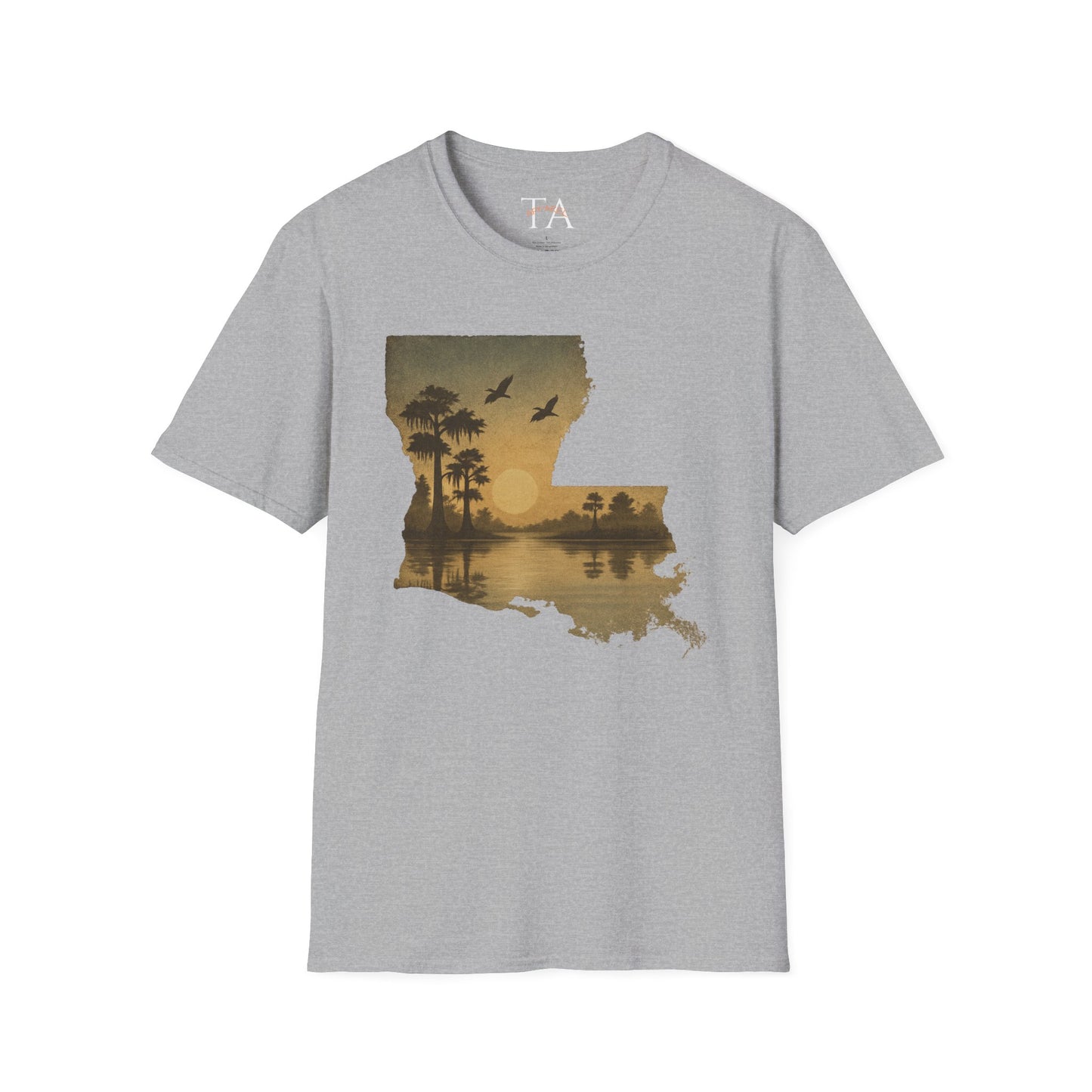 Louisiana Sunset Unisex T-Shirt - Souvenir Tee for Nature Lovers and Lake Life Enthusiasts