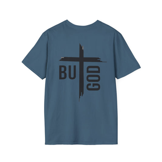 Faith Inspired Unisex Softstyle T-Shirt - 'BUT GOD' - Inspirational Gift for Believers