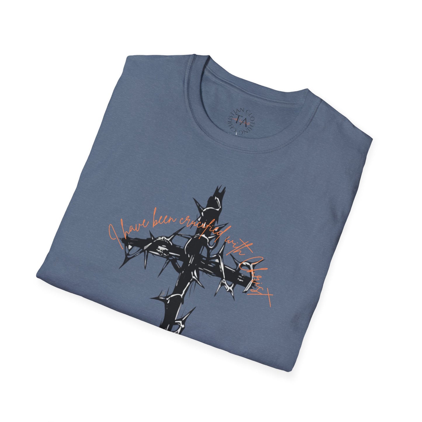Faith Inspired Christian Cross Unisex T-Shirt - 'I Have Been Crucified with Christ' Design