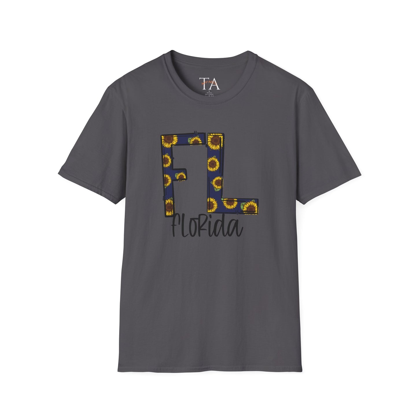 Florida Sunshine Unisex Softstyle T-Shirt, Florida T-Shirt, Graphic Tee, Summer Outfit, Gift for Floridians, Vacation Wear