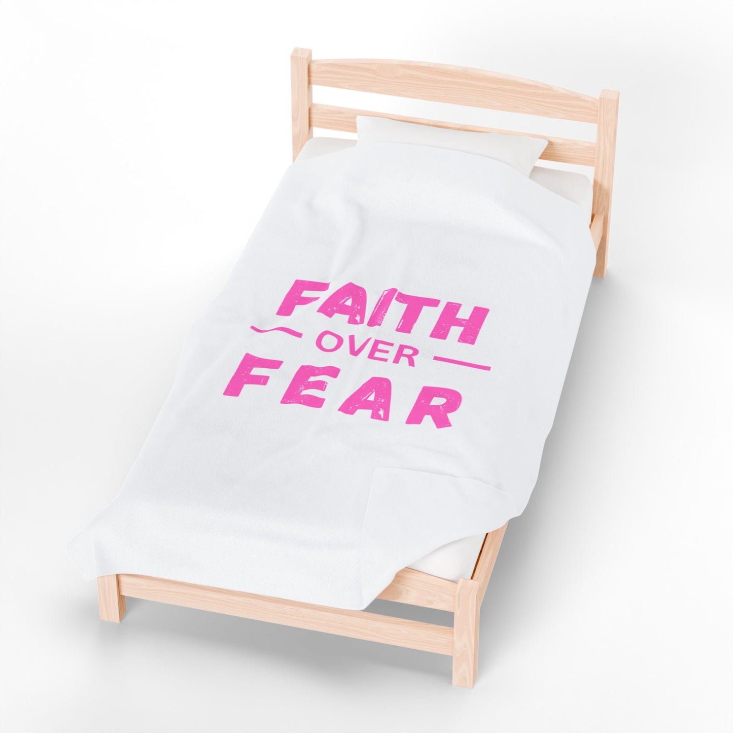 Faith Inspired Faith Over Fear Cozy Velveteen Plush Blanket with Motivational Quote - Perfect for Home Decor, Gifts, and Comfort, Faith over Fear, Inspirational [...]