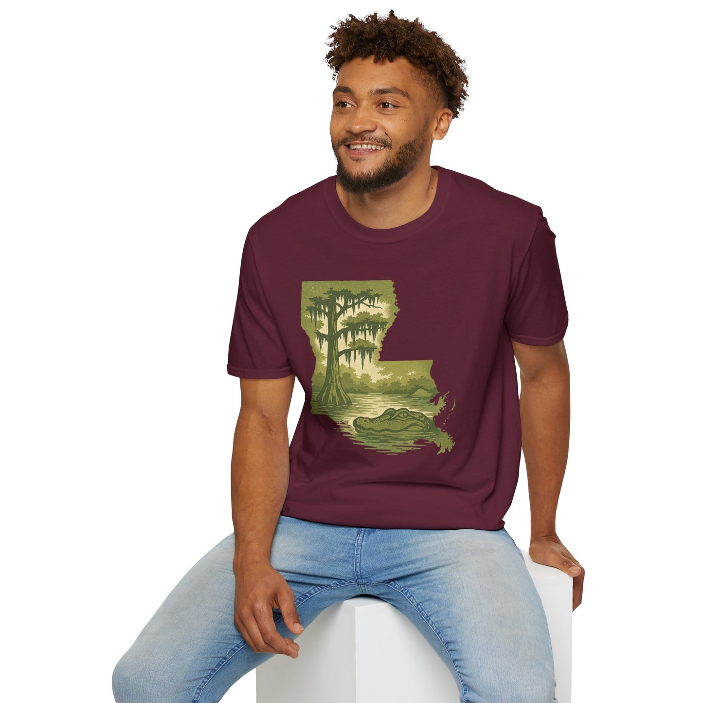 Louisiana Nature T-Shirt, Gift for Nature Lovers, Unisex Tee, Travel Souvenir, Outdoor Enthusiast Apparel, Urban Jungle Style