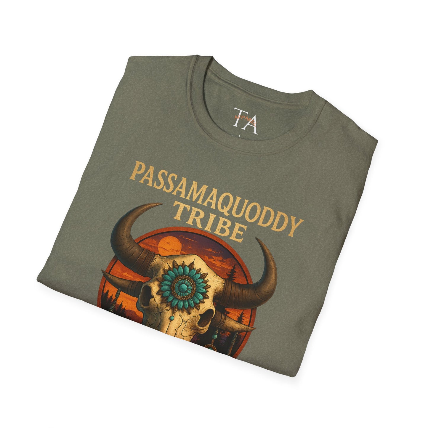 Tribal Graphic T-Shirt - Passamaquoddy Tribe Design2, Gift for Adventurers