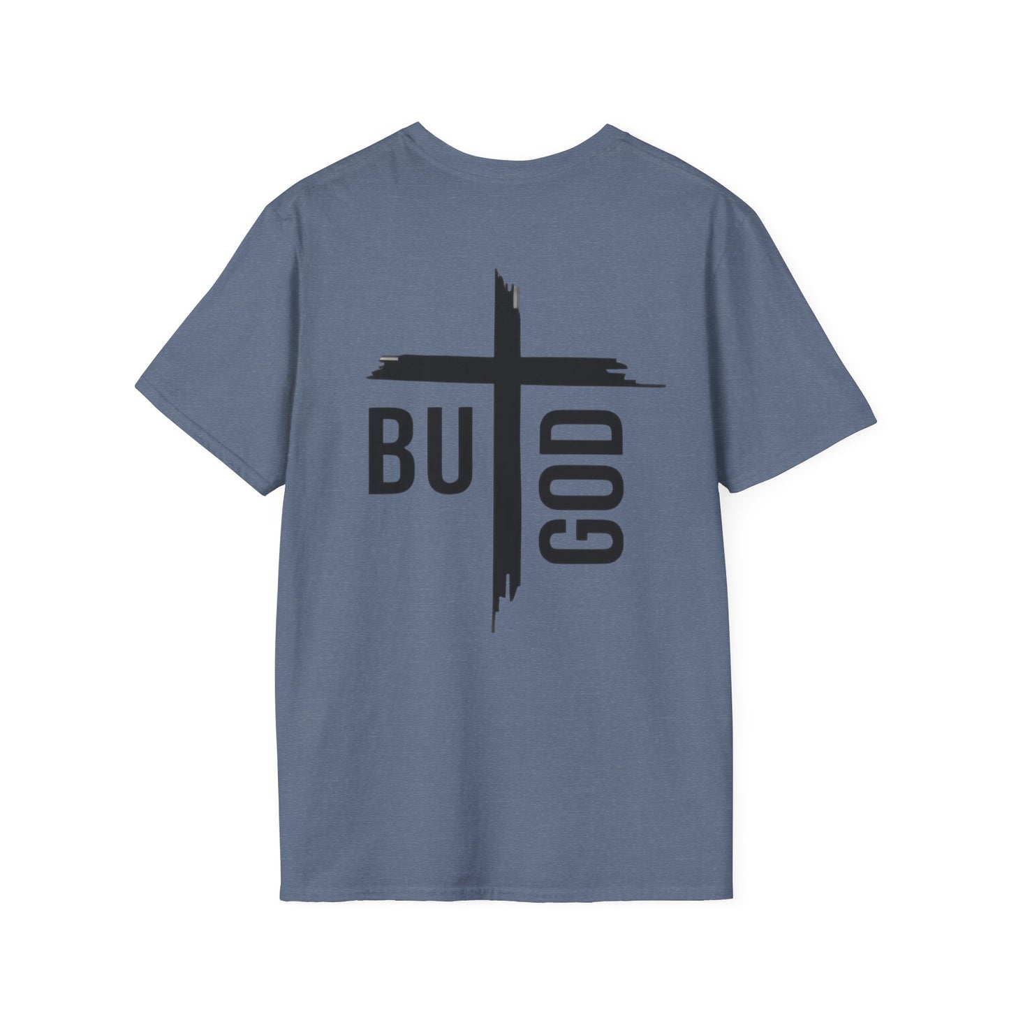 Faith Inspired Unisex Softstyle T-Shirt - 'BUT GOD' - Inspirational Gift for Believers
