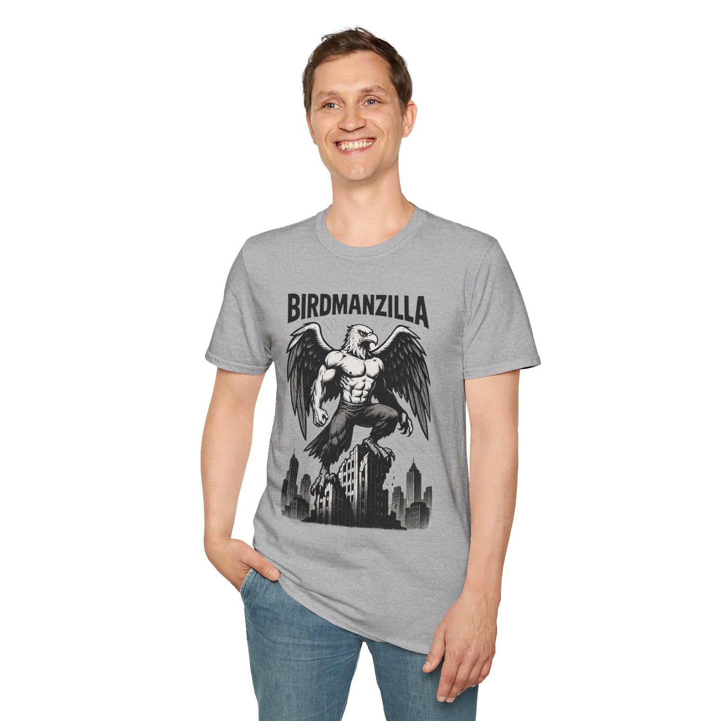 Birdmanzilla Graphic Tee - Unisex T-Shirt, Casual Wear, Unique Gift, Men's Fashion