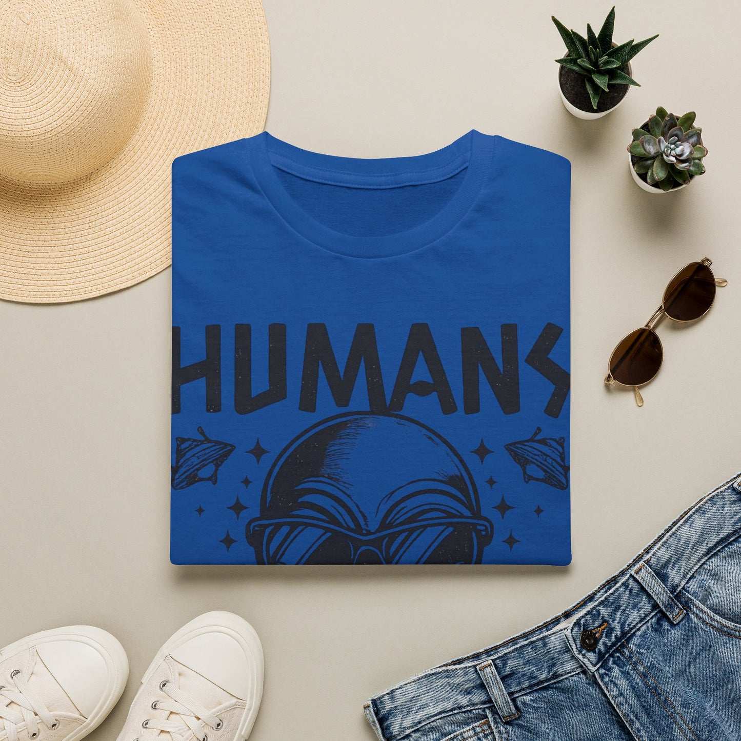 Humans Aren’t Real Alien Gildan Softstyle® T-ShirtUnisex