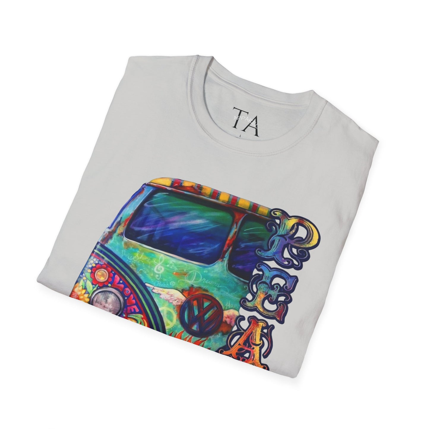 VW Groovy Peace & Love Retro Festival Shirt Tie-Dye T-Shirt