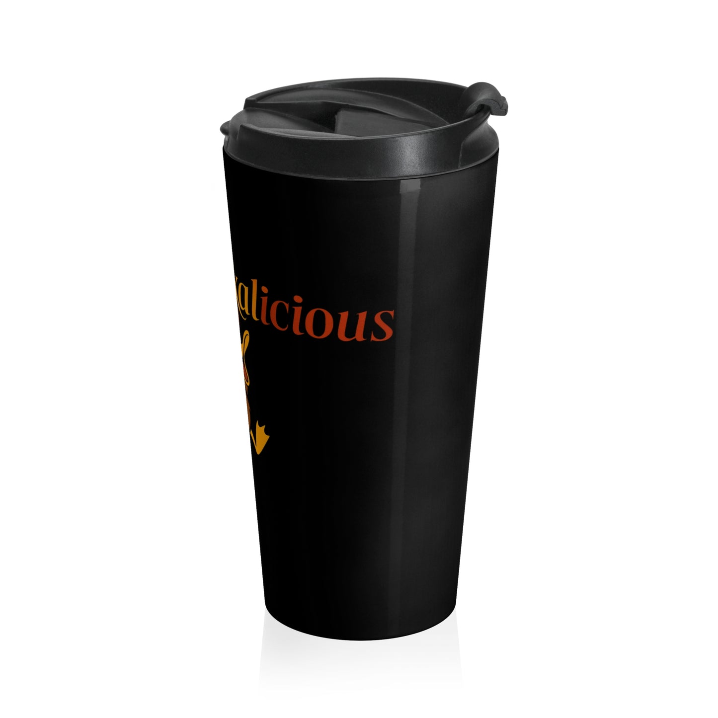 Askquak Stainless Steel Travel Mug - Quirky Duck Askquackalicious Design - Coffee Lovers and Duck Fans Gift