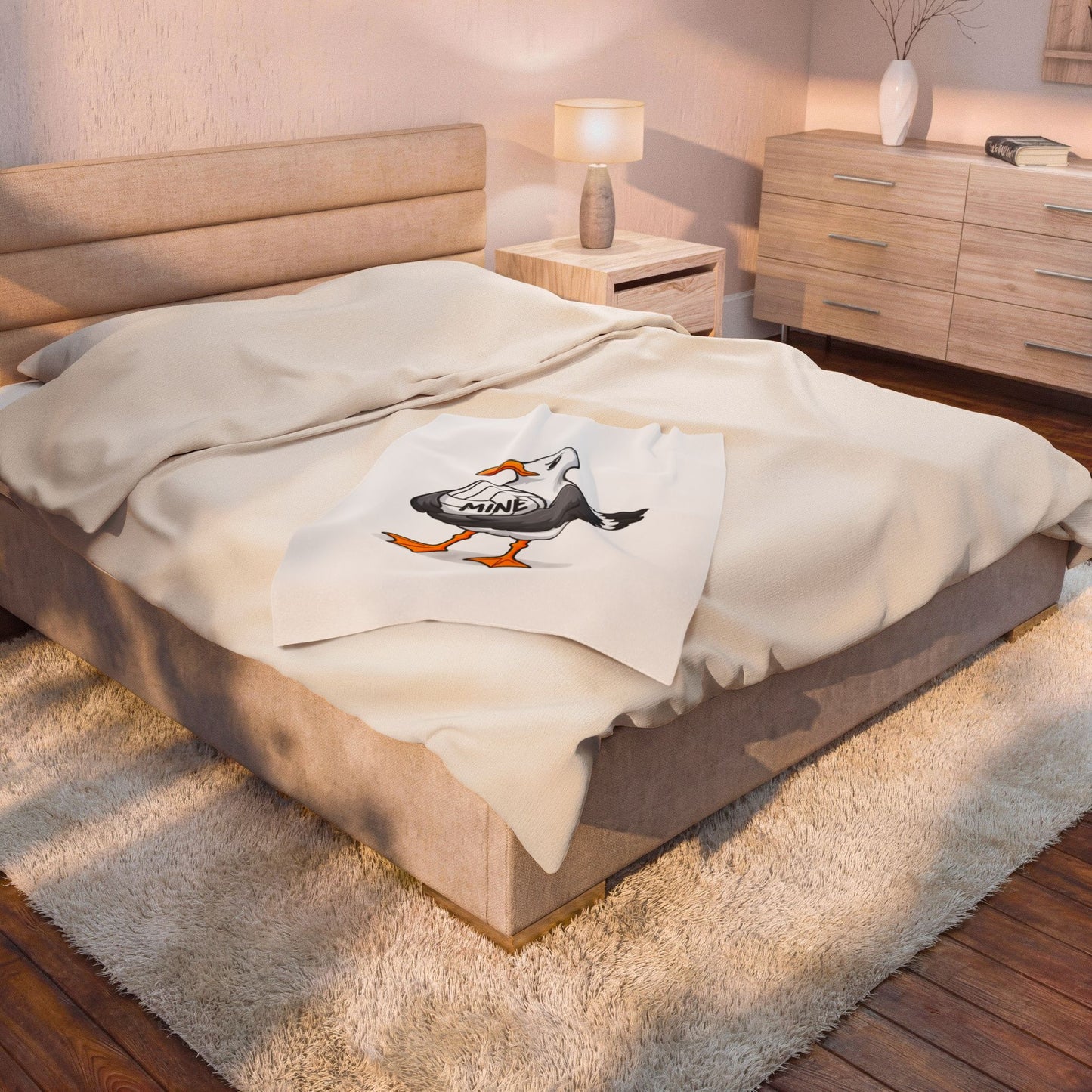 MINE Volleyball Seagull Velveteen Plush BlanketVelveteen