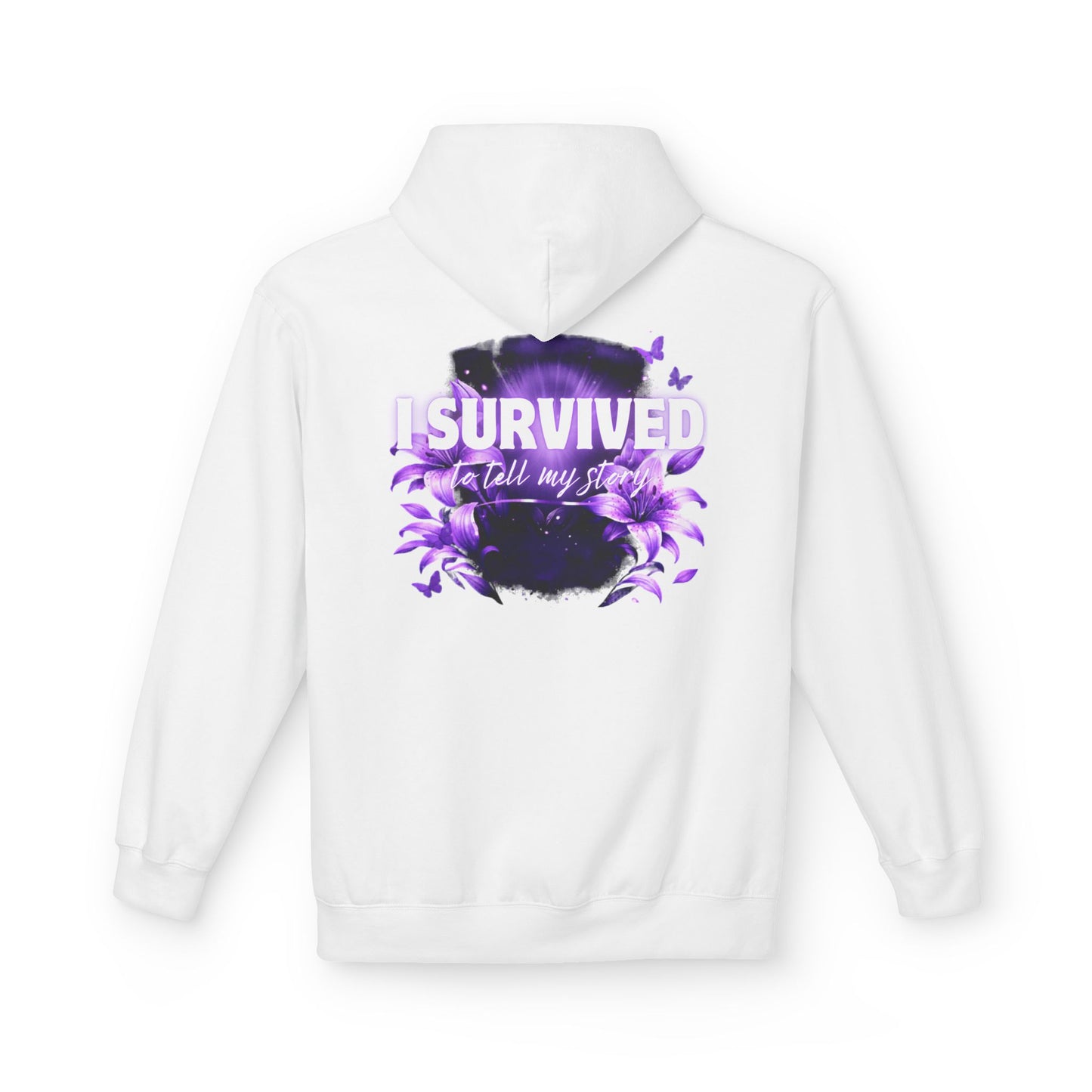 Domestic Violence(DV) Survivor - Unisex Midweight Softstyle Fleece Hoodie Domestic Violence Awareness