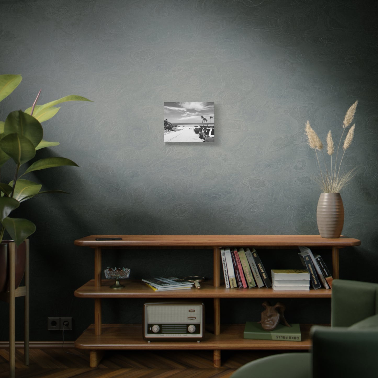 Serene Black & White Beach Vibes - Canvas Art