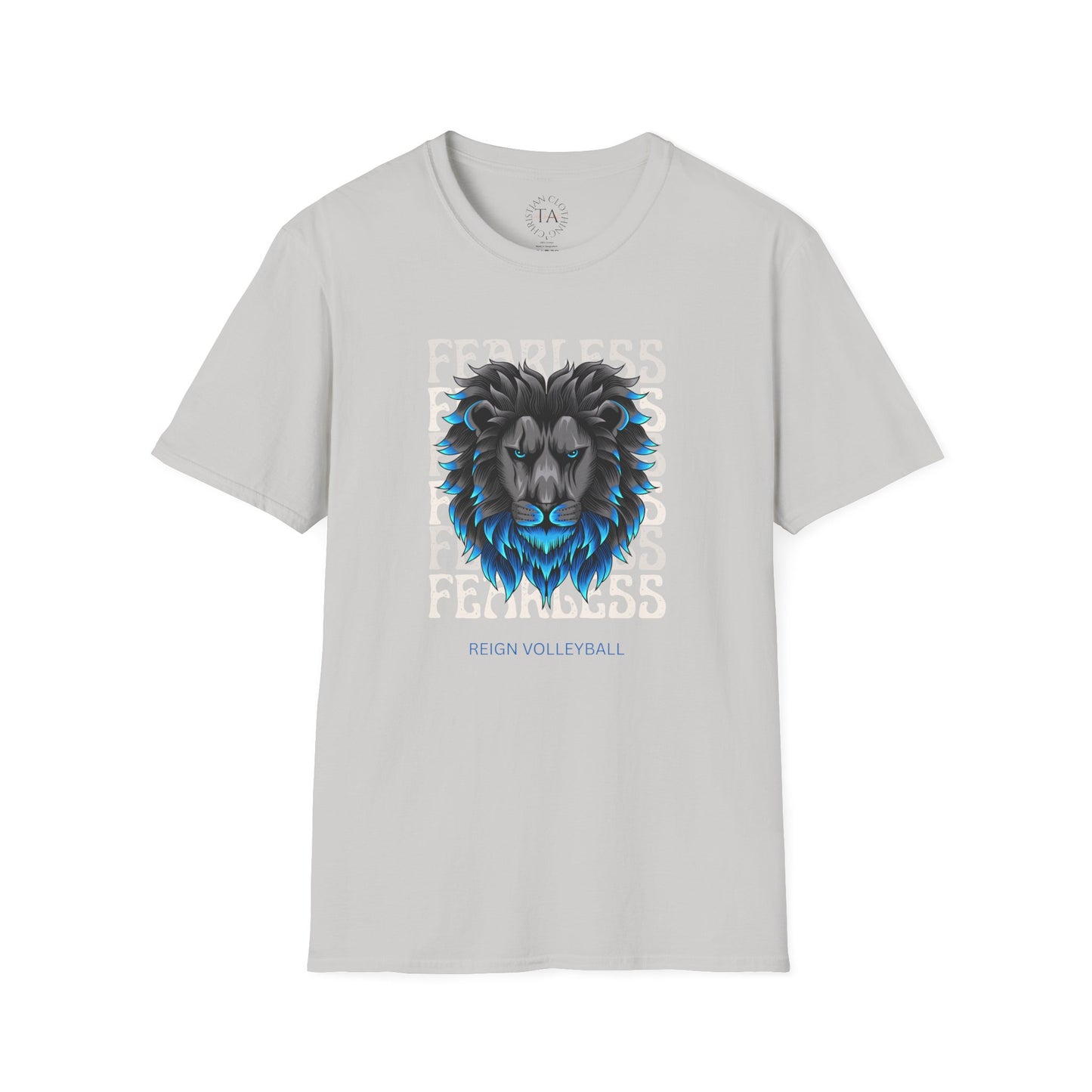 Fearless Lion Volleyball T-Shirt | Unisex Softstyle Tee