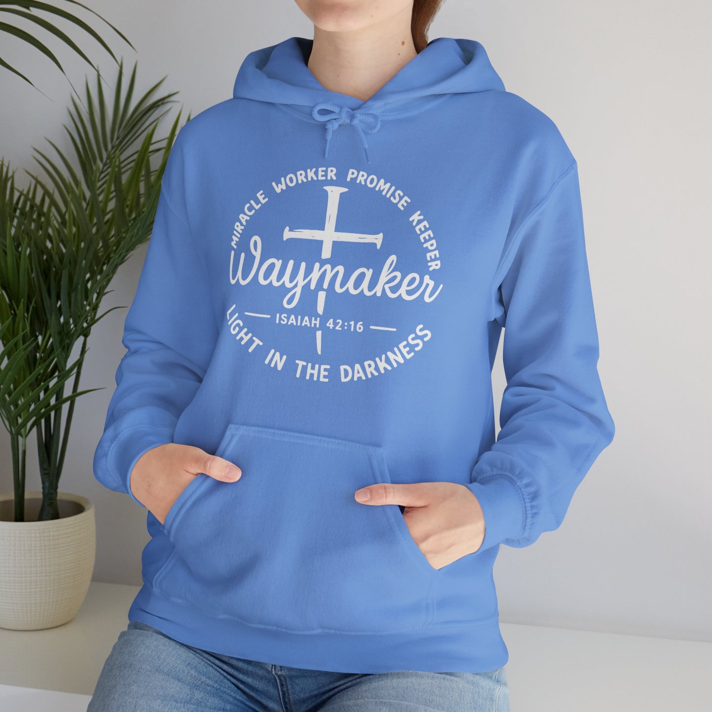 Faith Inspired Waymaker Hoodie - Cozy Sweatshirt for Faith Lovers and Celebrations