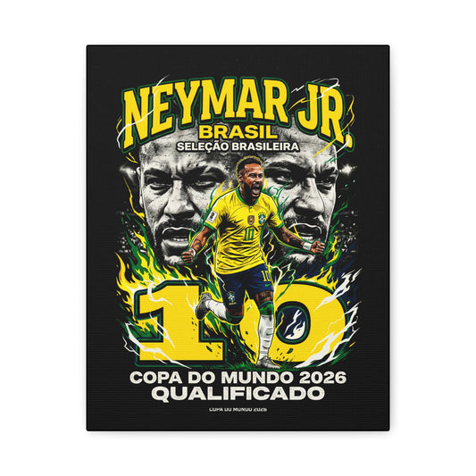 Neymar - Matte Canvas, Stretched, 1.25"