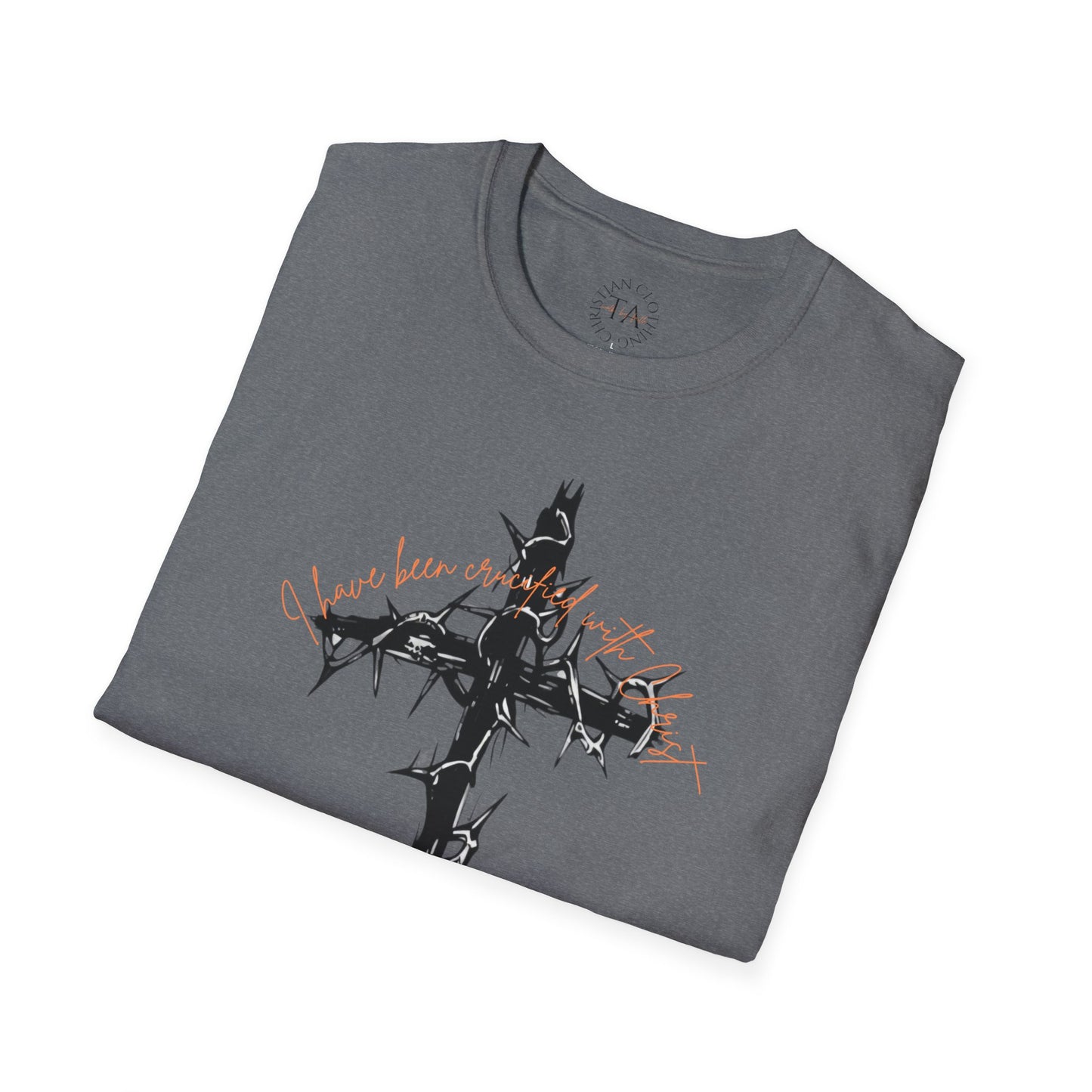 Faith Inspired Christian Cross Unisex T-Shirt - 'I Have Been Crucified with Christ' Design