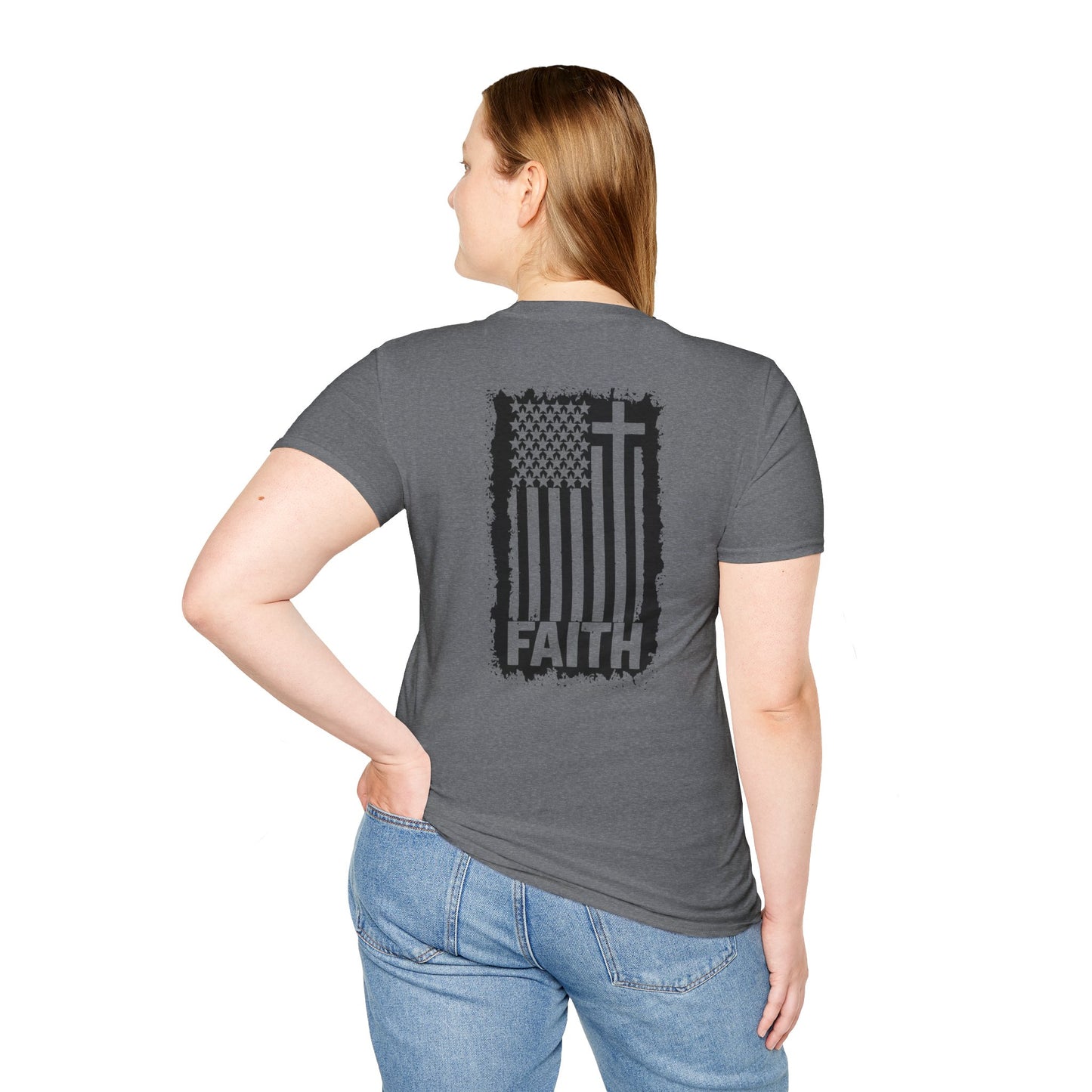 Faith-Inspired American Flag T-Shirt