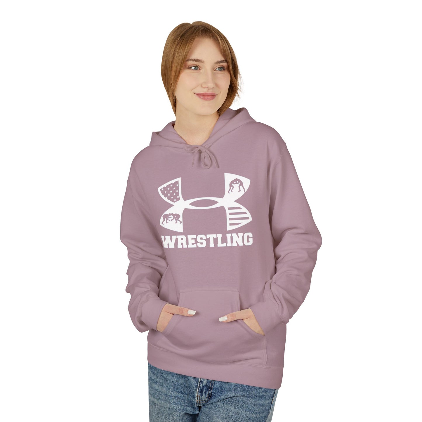 Fleece Hoodie - Cozy Wrestling Design for Everyday Comfort and Fall Fashion