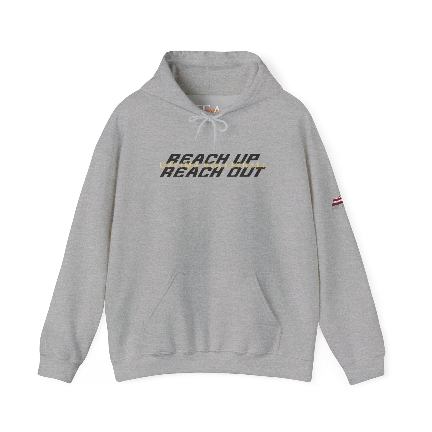 UPTIME Volleyball Reach Up Reach Out Hoodie | Empowerment Motivational Gift