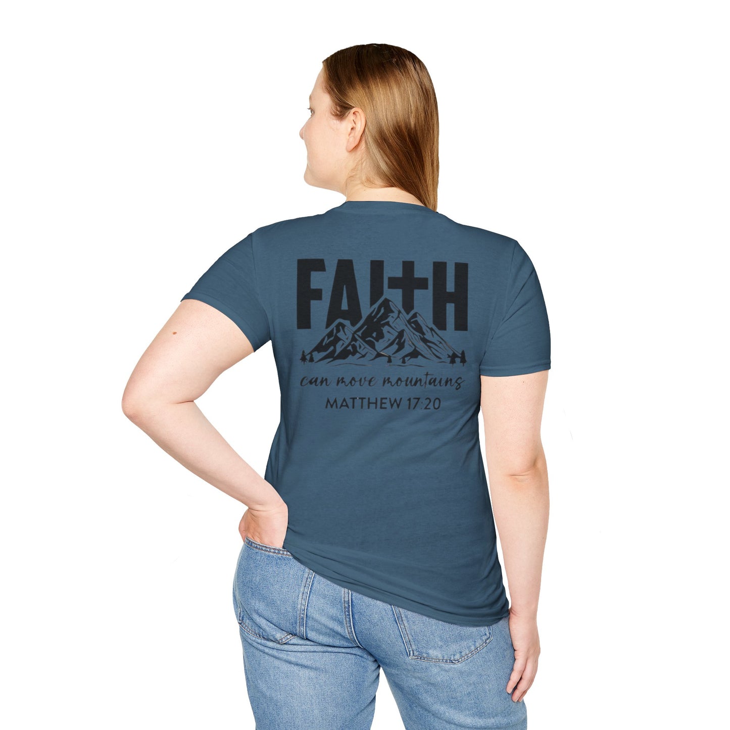 Faith-Inspired Unisex T-Shirt - Motivational Tee - Faith Can Move Mountains