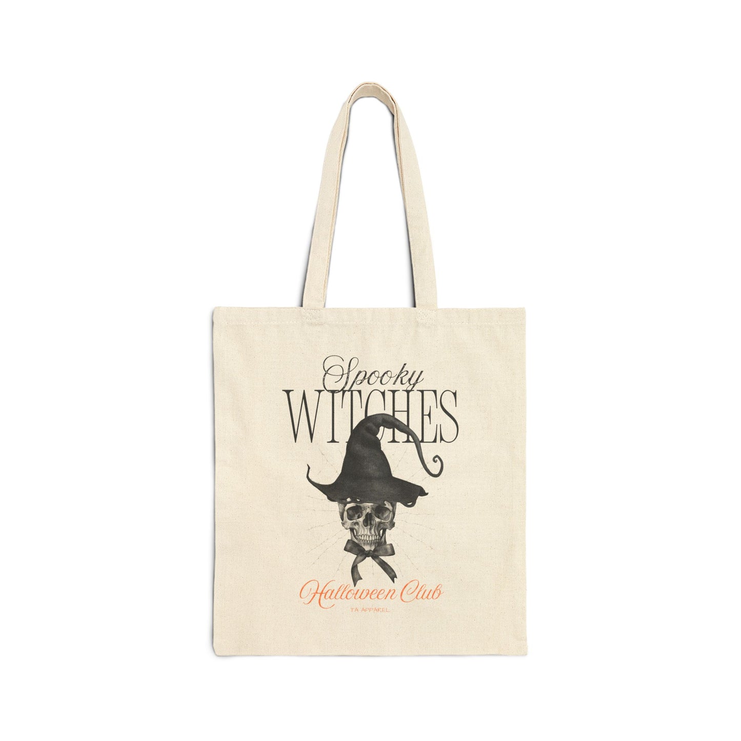 Cotton Canvas Spooky Witches Tote Bag