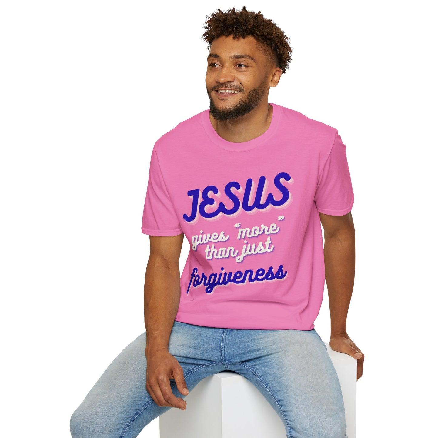 Faith Inspired Jesus Unisex T-Shirt - JESUS gives more than just forgiveness
