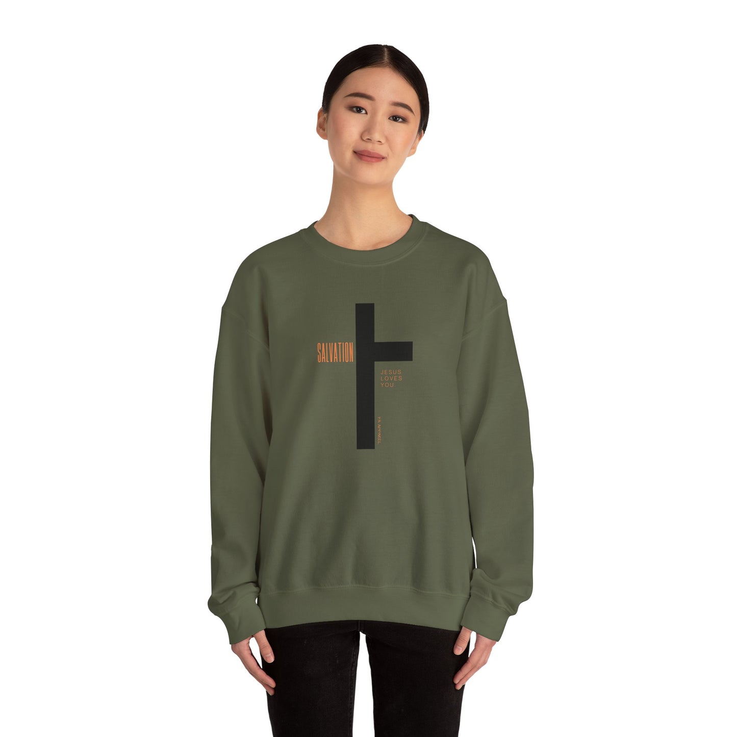 Faith Inspired Salvation Cross Sweatshirt