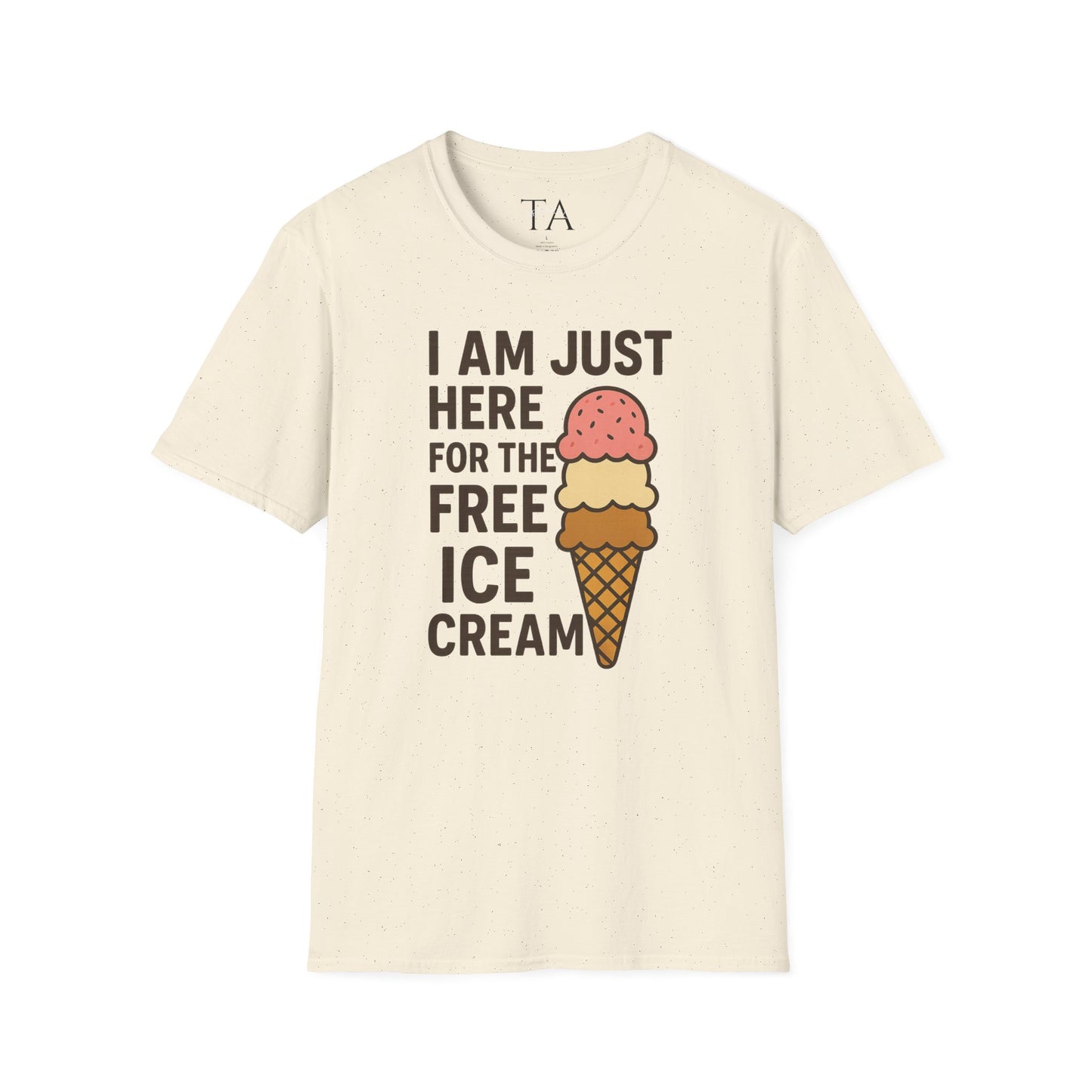 Ice Cream Lover's Unisex T-Shirt, Funny Graphic Tee, Summer Apparel, Sweet Treats Gift, Birthday Humor Shirt