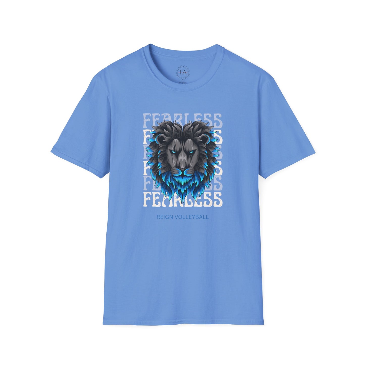 Fearless Lion Volleyball T-Shirt | Unisex Softstyle Tee