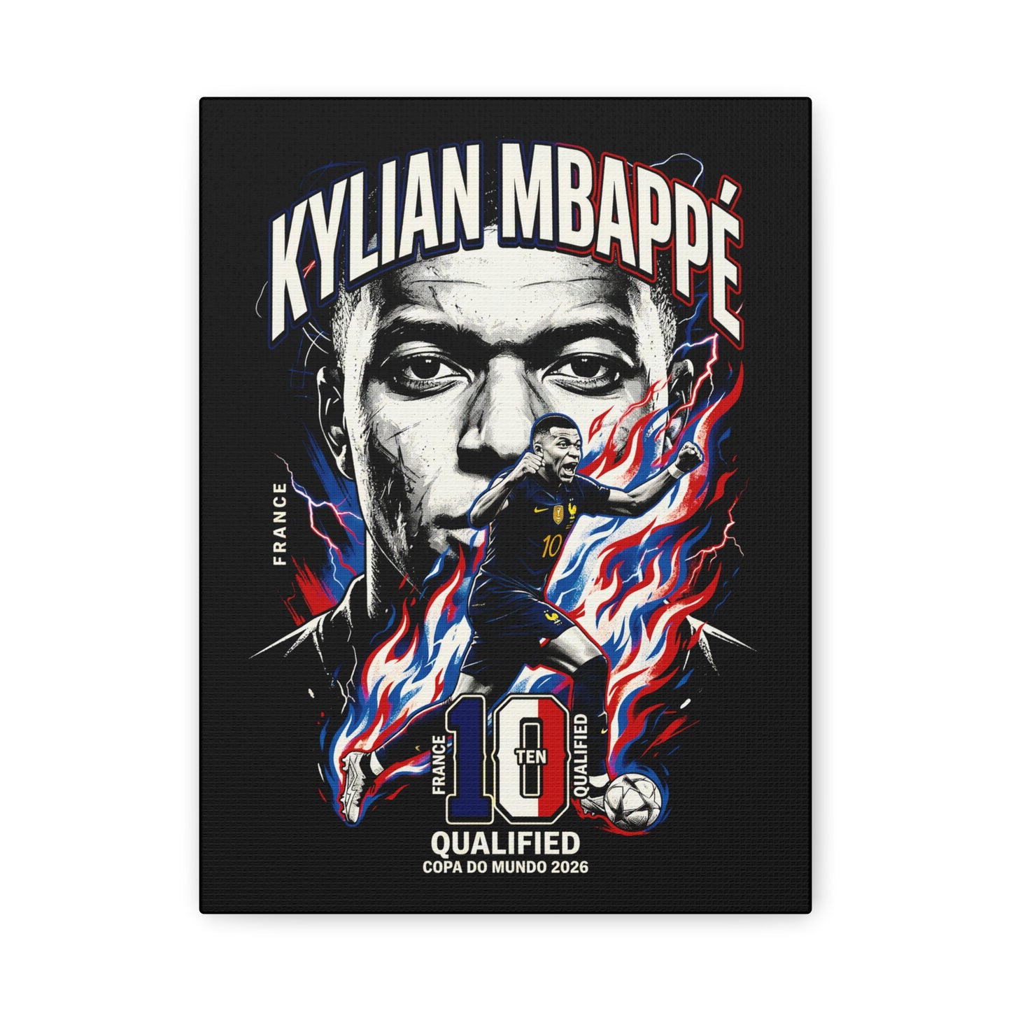Mbappe - Matte Canvas, Stretched, 1.25"