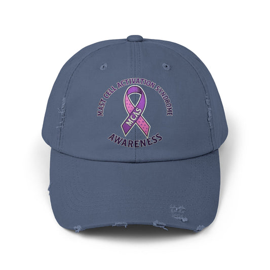 Mast Cell Activation Syndrome Unisex Distressed Awareness Hat