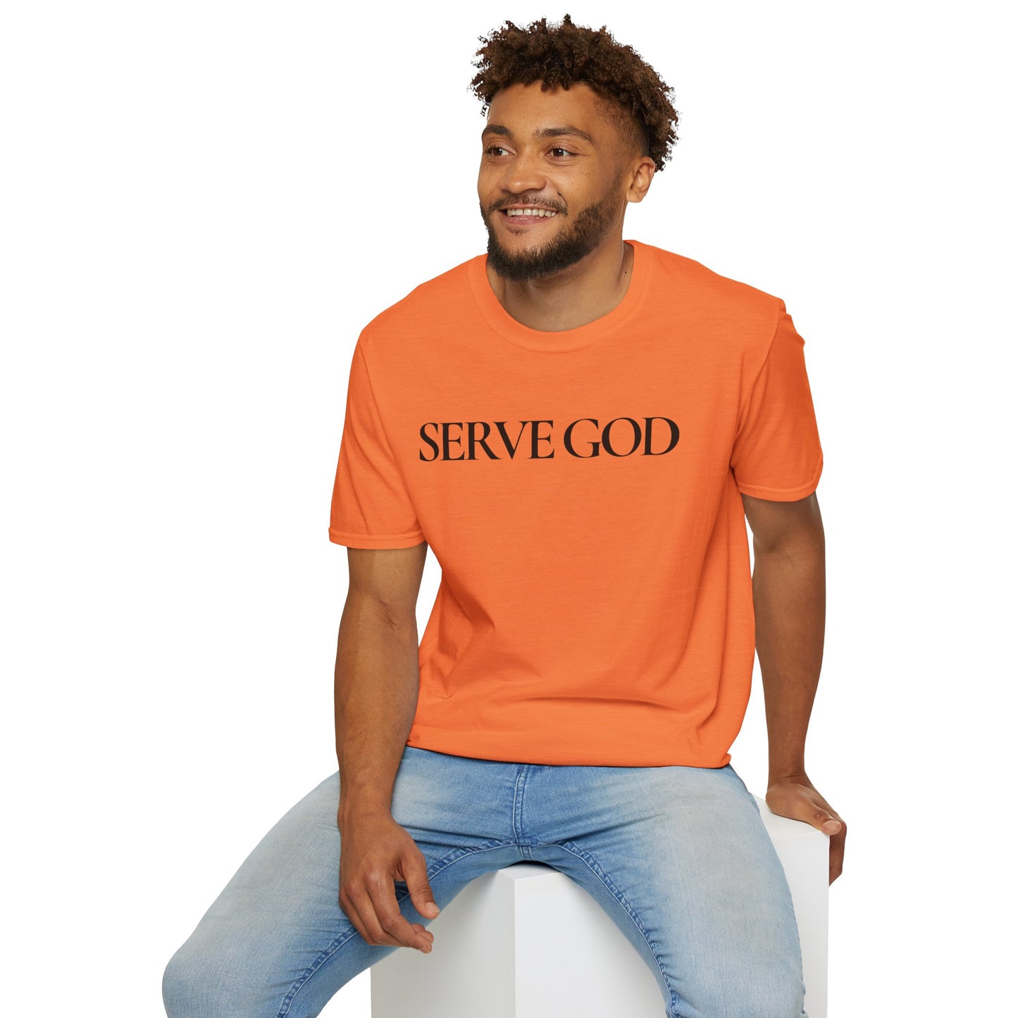Faith Inspired "Serve God" T-Shirt - Inspirational Faith-Based Christian Gift