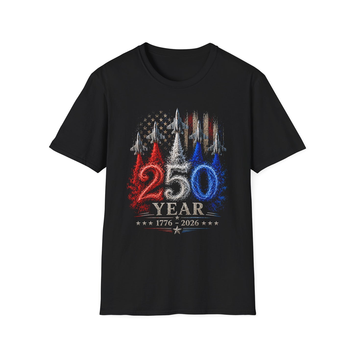 250th Anniversary T-Shirt — 1776–2026 Patriotic Airshow Tee
