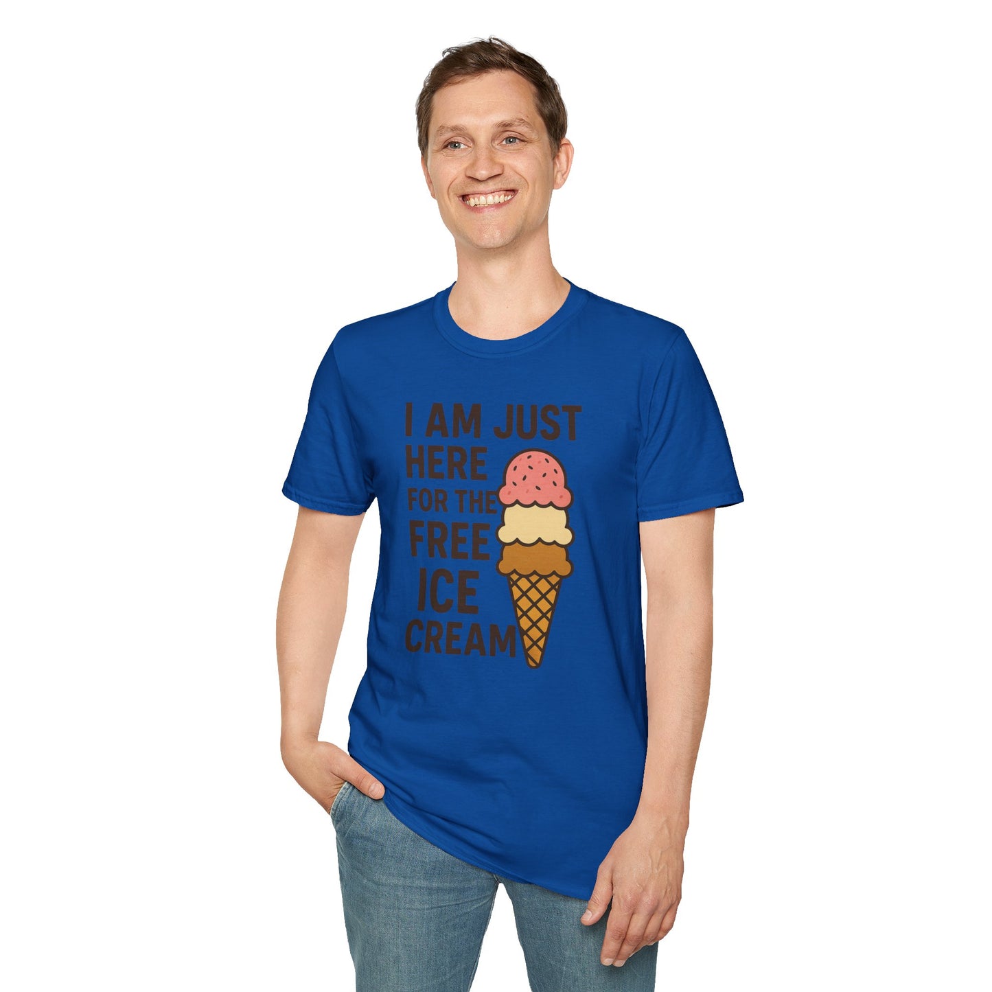 Ice Cream Lover's Unisex T-Shirt, Funny Graphic Tee, Summer Apparel, Sweet Treats Gift, Birthday Humor Shirt