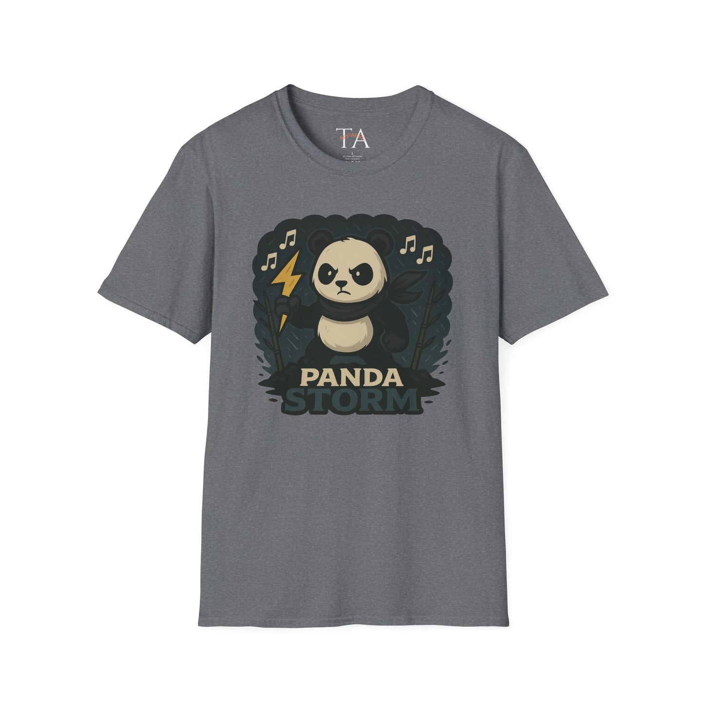 Panda Storm Tee for Animal and Music Lovers - Softstyle T-Shirt