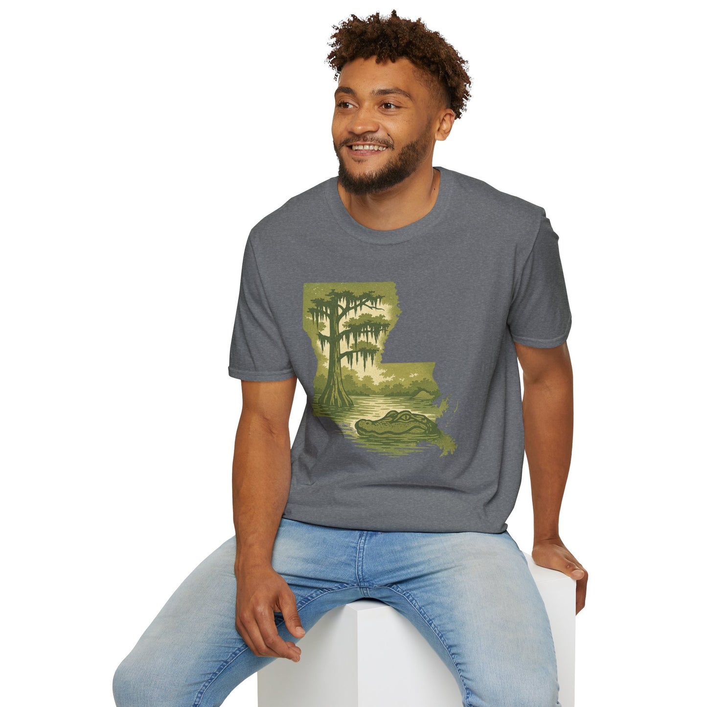 Louisiana Nature T-Shirt, Gift for Nature Lovers, Unisex Tee, Travel Souvenir, Outdoor Enthusiast Apparel, Urban Jungle Style
