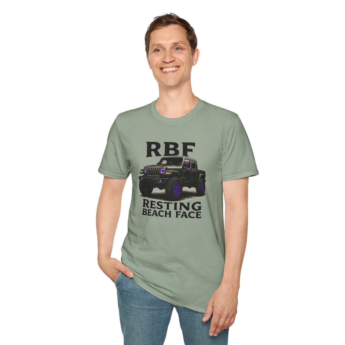 Resting Beach Face T-Shirt | Unisex Tee for Beach Lovers