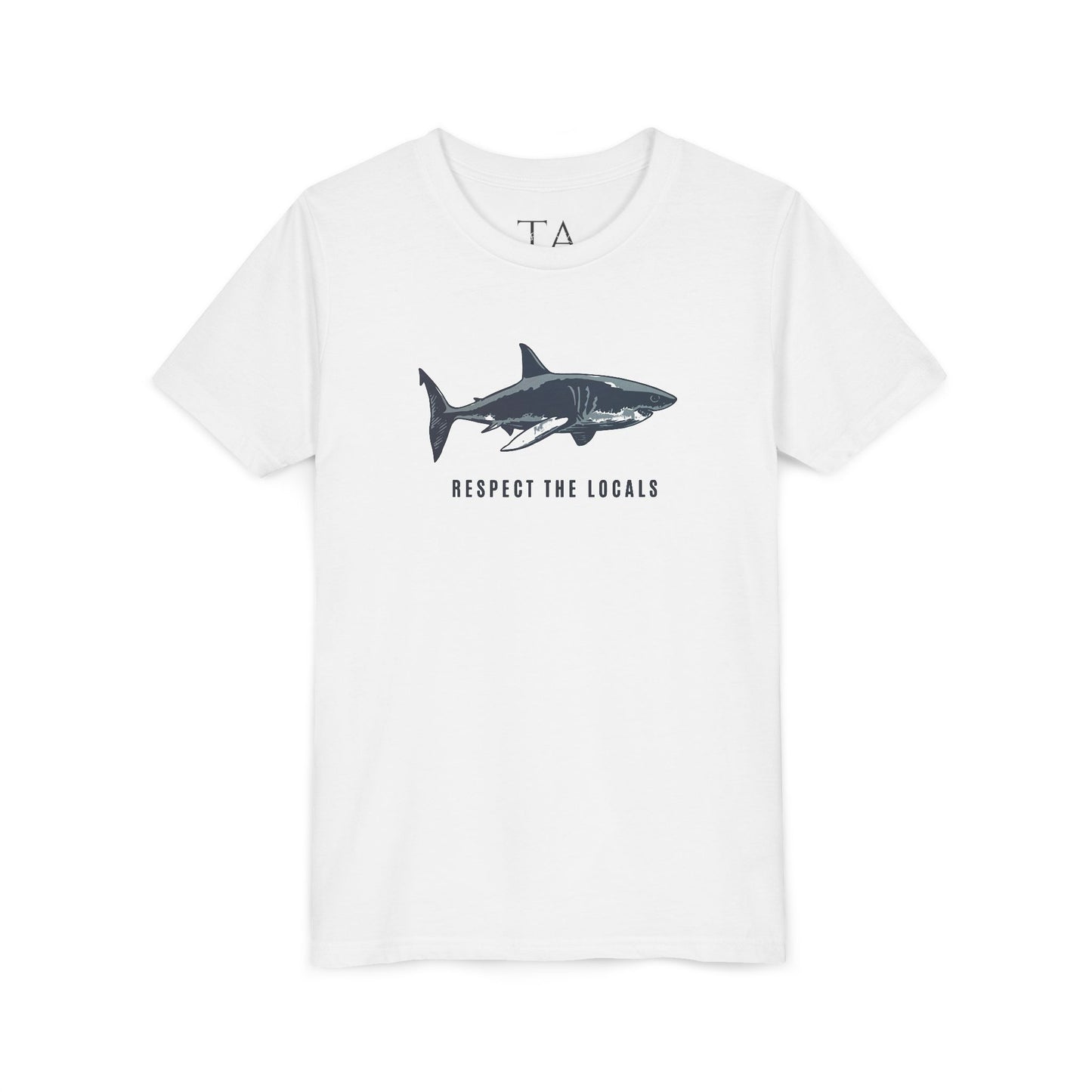 Kids Shark Youth Tee | Respect The Locals | Shark Lovers Shirt