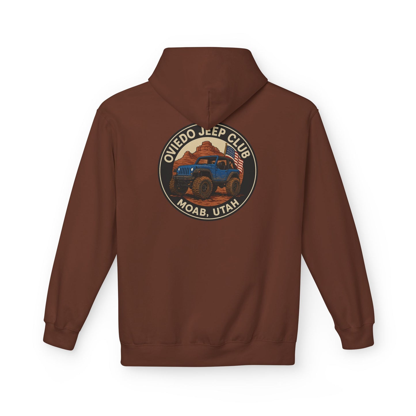 Oviedo Jeep Club Adventure Fleece Hoodie - Oviedo Jeep Club Outdoor Apparel for Jeep Lovers