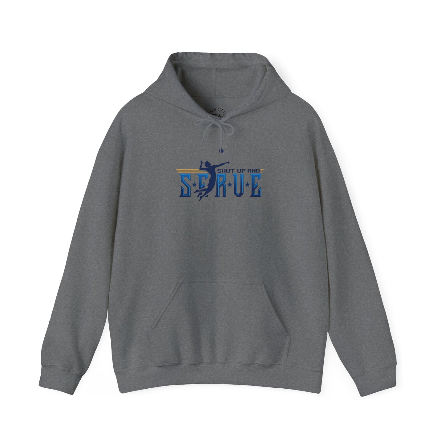 UPTIME Volleyball Hoodie with Serve Design, Unisex Sportswear, Perfect Gift for Athletes, Workout Gear, Cool Casual Wear, Back to School