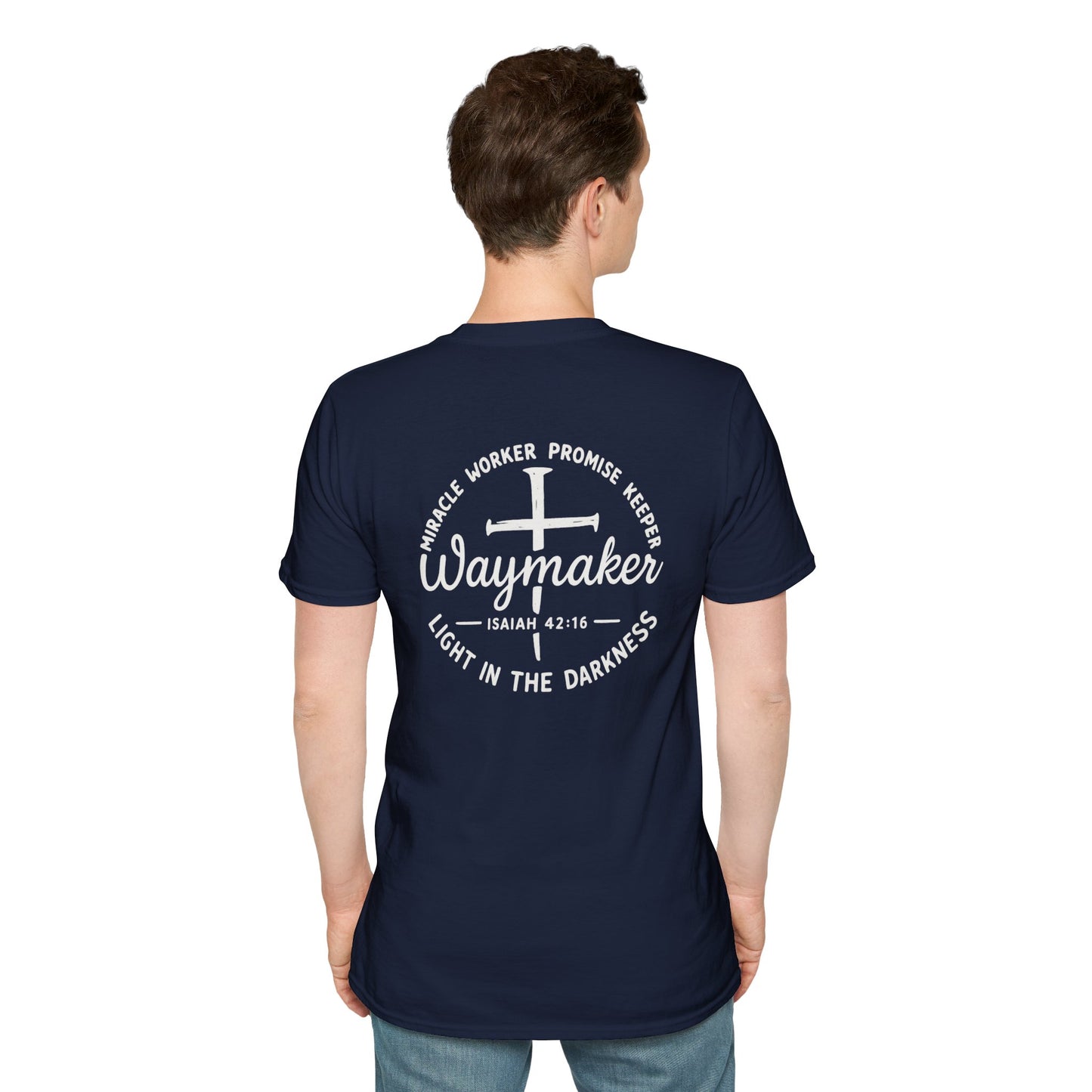 Faith Inspired Waymaker Registered Nurse Unisex Softstyle T-Shirt